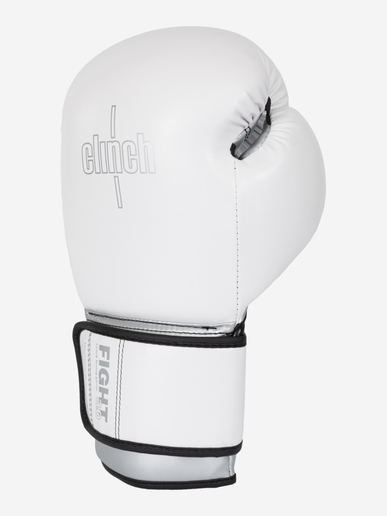 Перчатки боксерские Clinch Fight 3.0 бело-серебристые