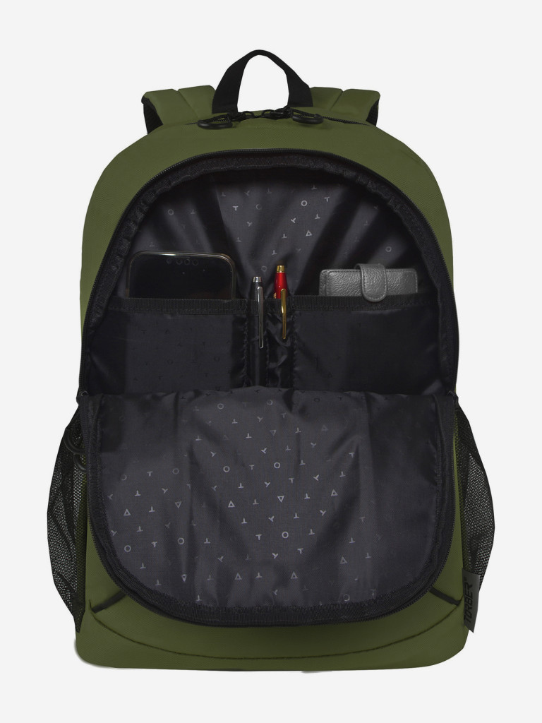 Рюкзак TORBER ROCKIT с отделением для ноутбука 15,6", зеленый, полиэстер 600D, 46 х 30 x 13 см