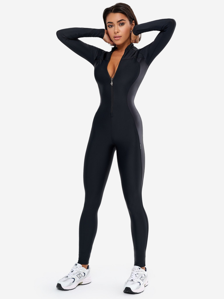 Комбинезон женский спортивный Bona Fide: Elite Body "Black Skin"
