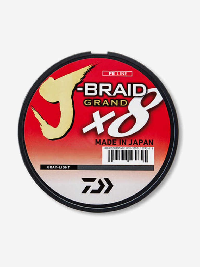 Шнур DAIWA J-Braid x8 135м Gray-Light 0,13мм 8,5кг