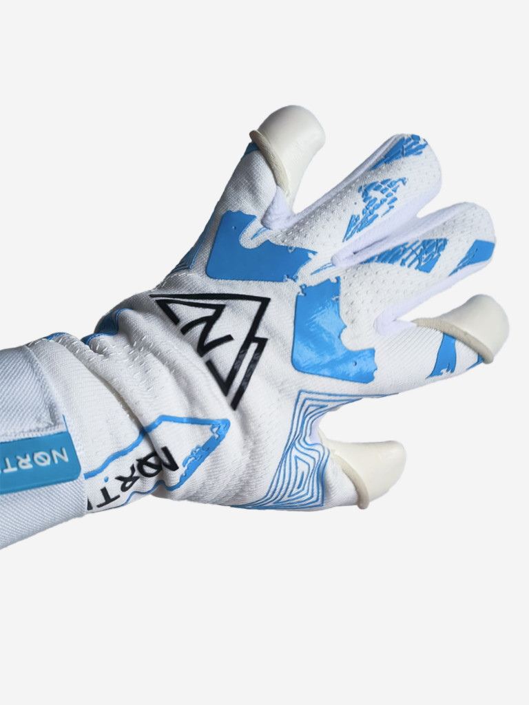 Вратарские перчатки Northstein Evolyx Pro CL4, бело-голубые
