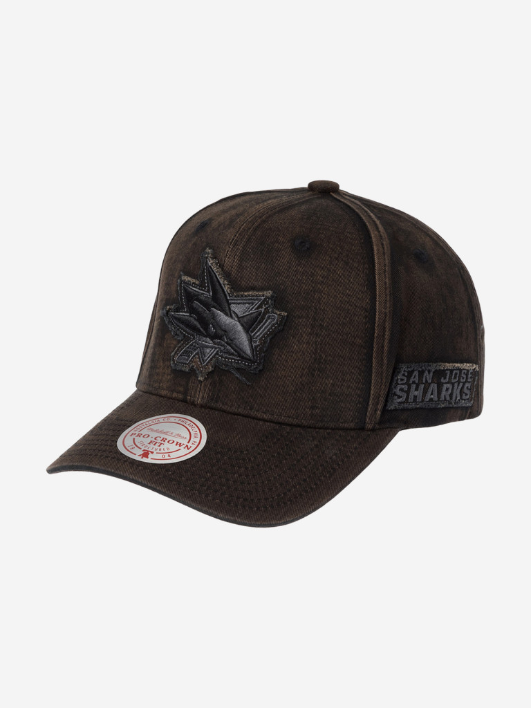 Бейсболка MITCHELL NESS HP12808-SJSBLCK San Jose Sharks NHL