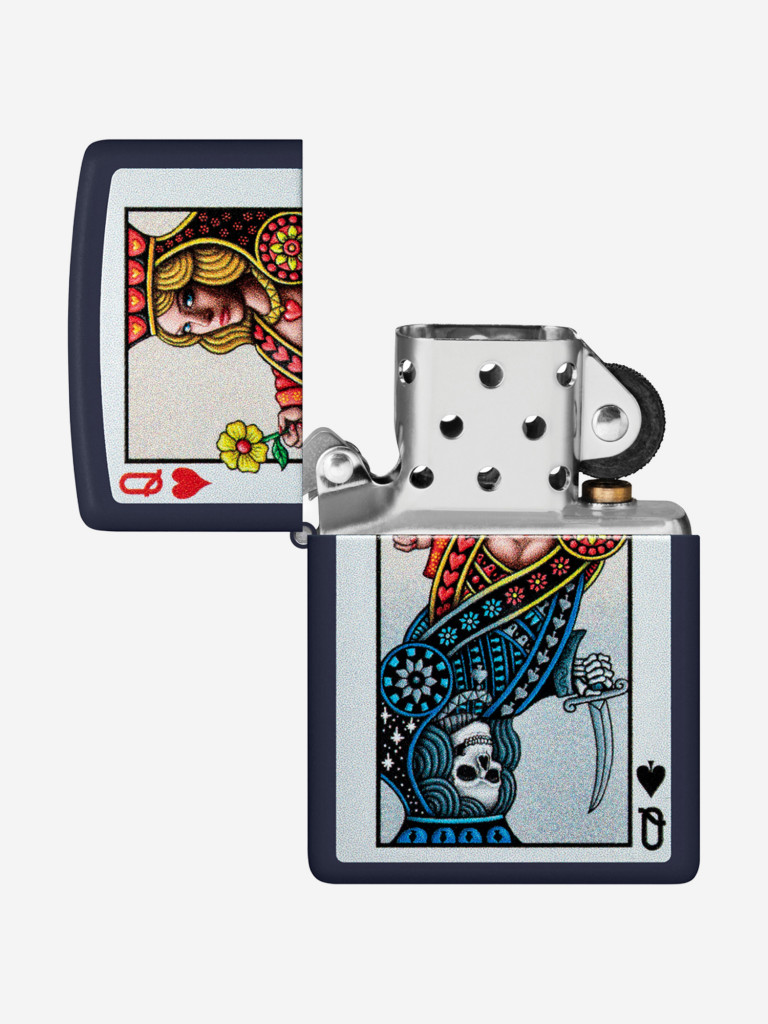 Зажигалка Zippo Queen Design Navy Matte