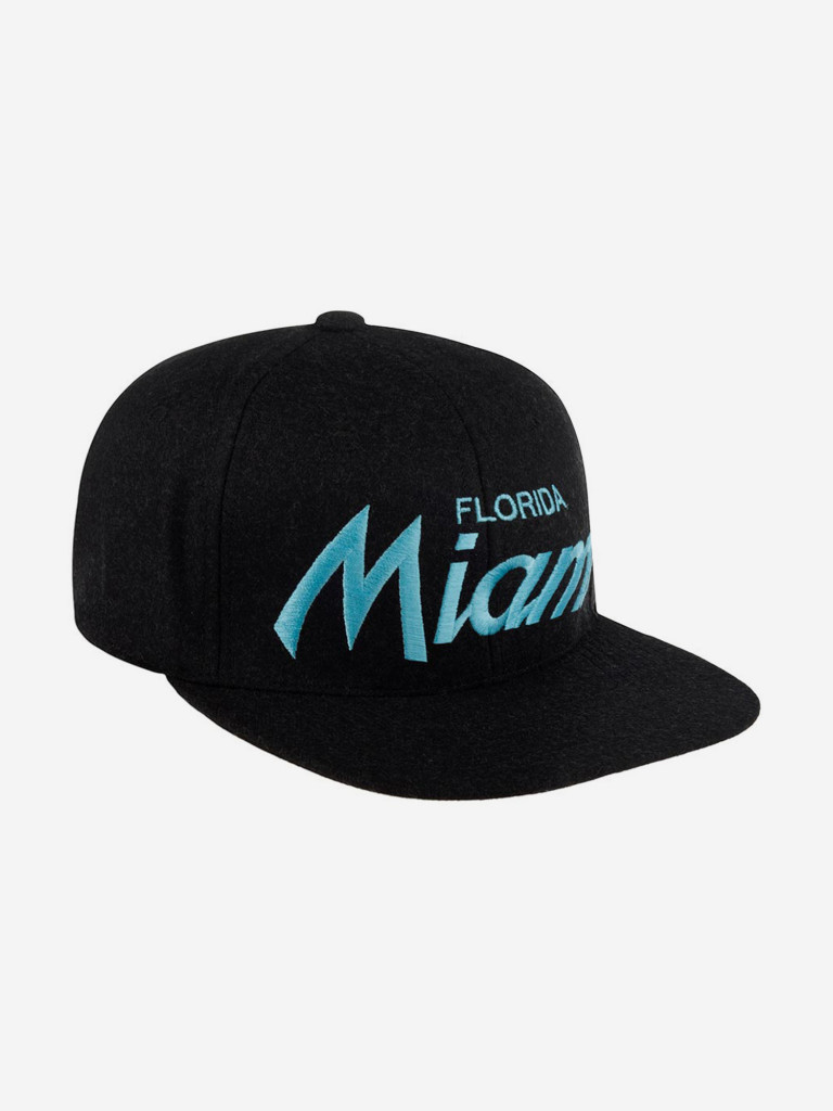 Бейсболка с прямым козырьком HOOD 100-MWL001-FL001-FT Miami II, FL (черный)