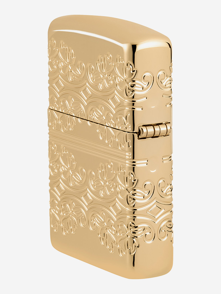 Зажигалка бензиновая ветроустойчивая Zippo Armor Lucky Clover High Polish