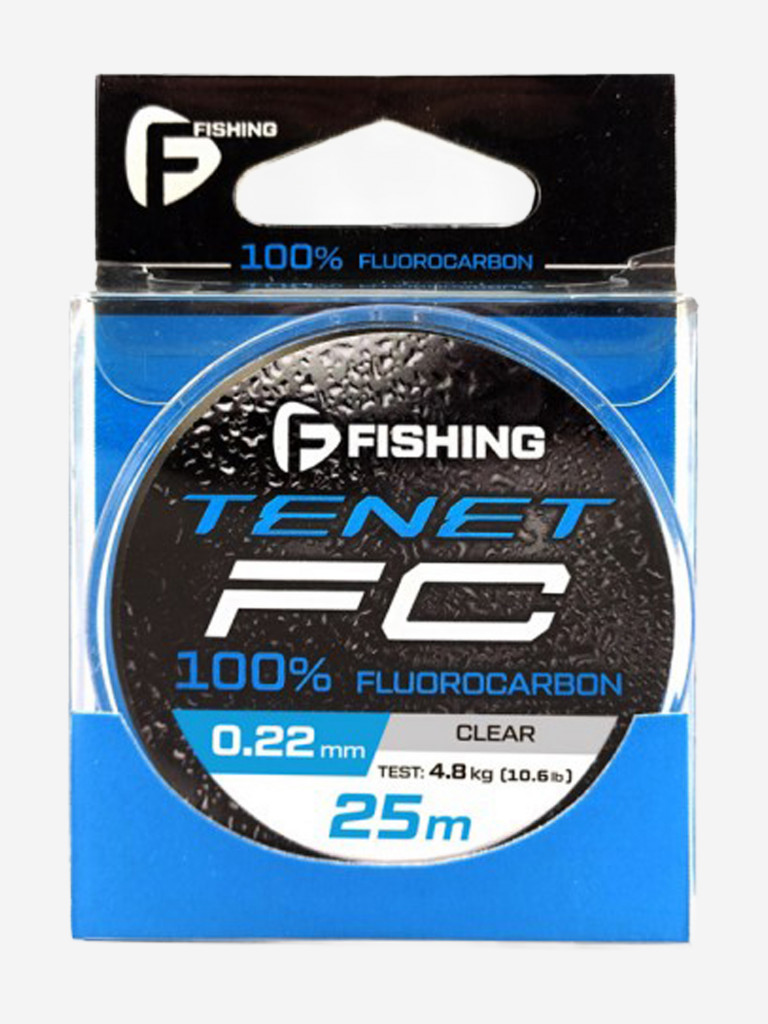 Леска Tenet Fluorocarbon F-FISHING 25м 0,22мм 4,8кг/10,6lb