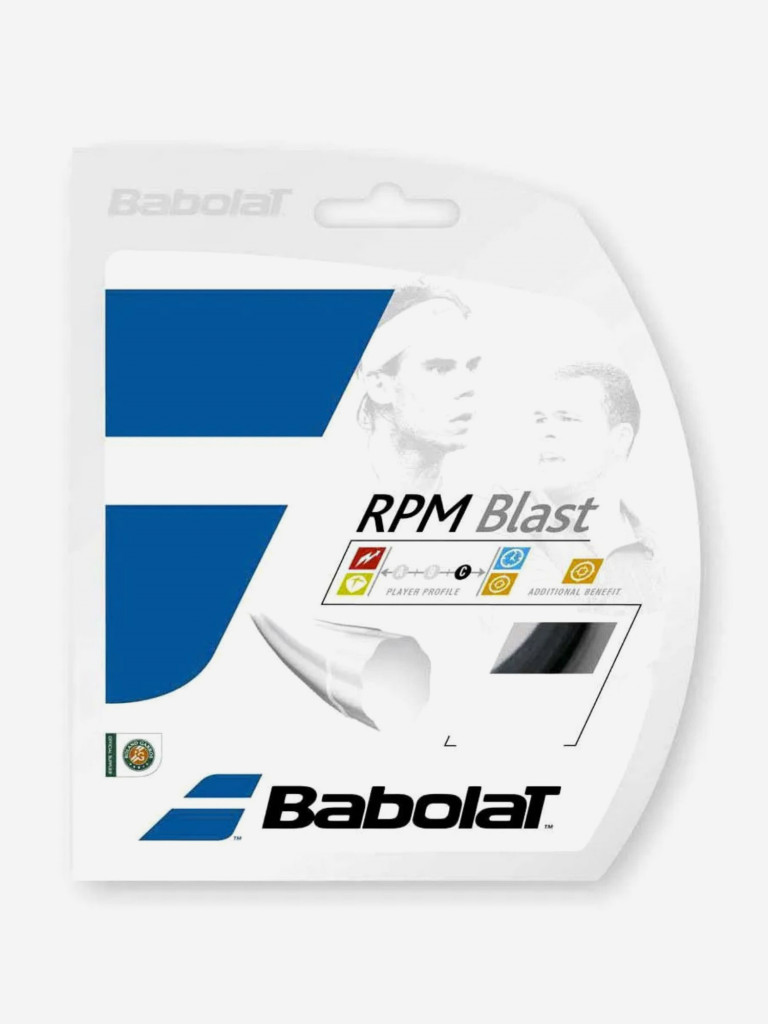 Струна теннисная моноволокно Babolat RPM BLAST 200 метров, 130/16, черный