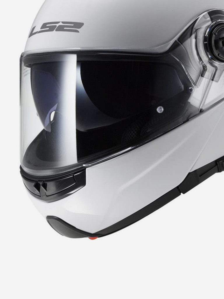 Мотошлем FF325 STROBE SNOW Solid LS2 (белый глянцевый)