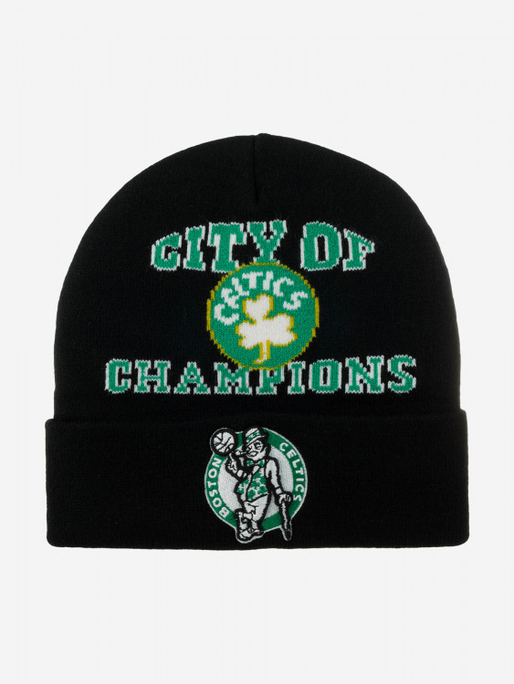 Шапка с отворотом MITCHELL NESS KTCFSH22022-BCEBLCK Boston Celtics NBA