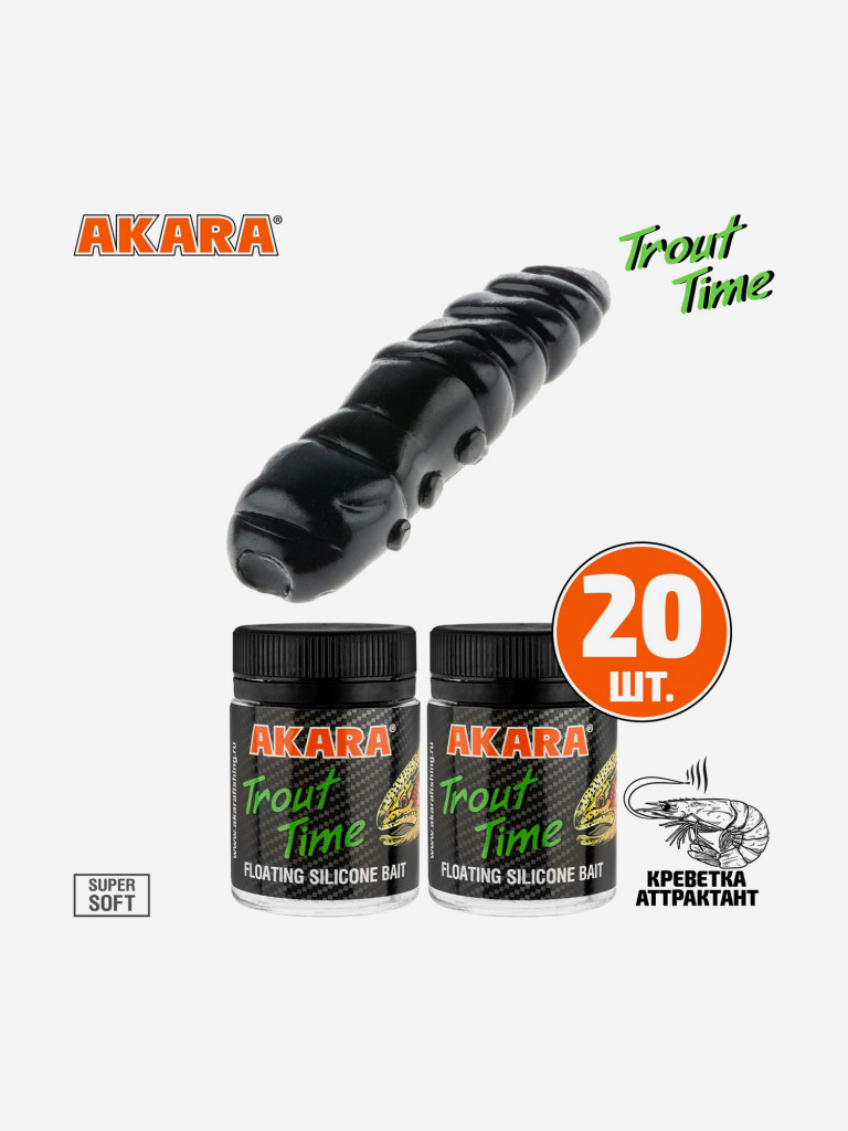 Силиконовая приманка Akara Trout Time TERMITE 1,5 Shrimp 422 (20 шт.)