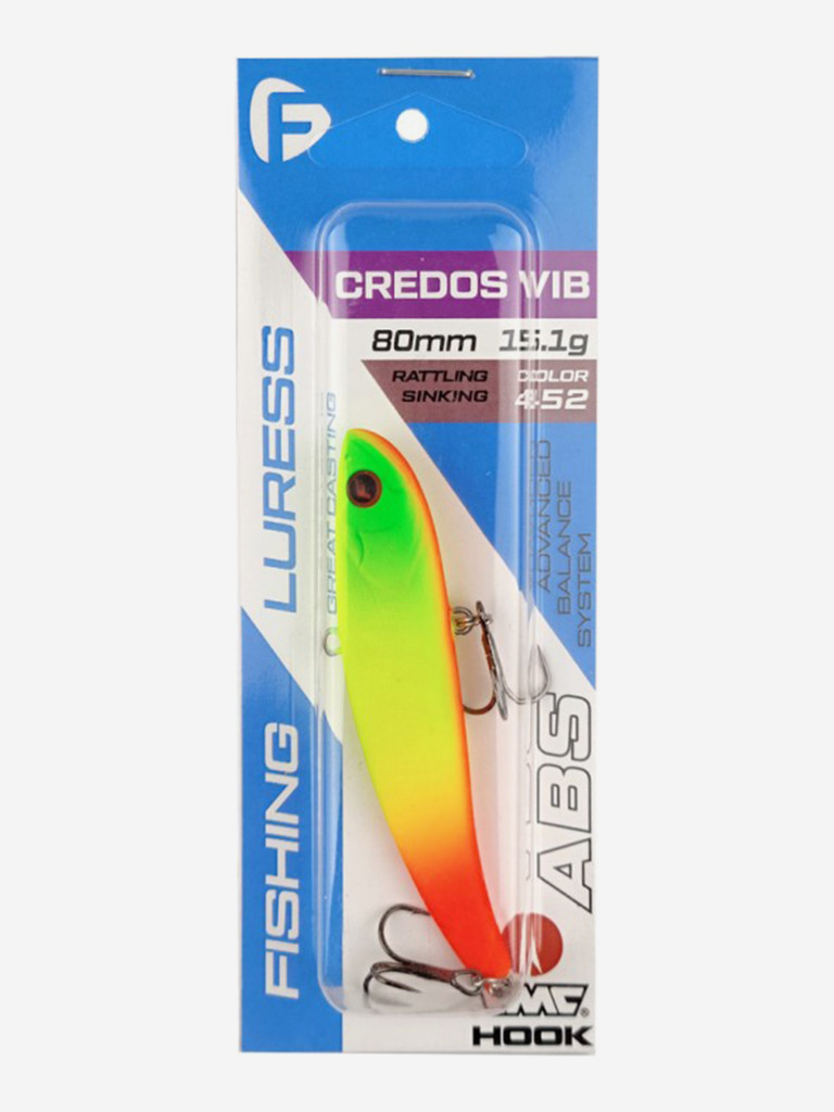 Воблер F-FISHING Credos Vib 80S 80мм 15.1г 452 Тонущий
