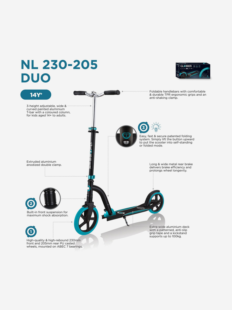 Самокат Globber NL 230-205 DUO