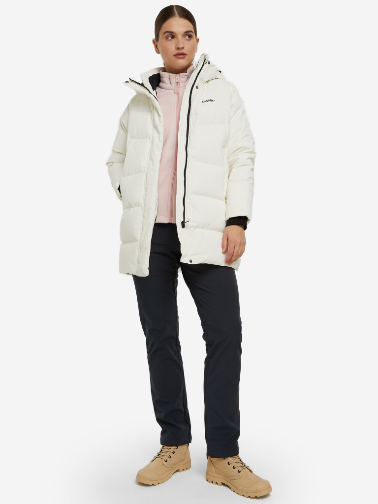 Пуховик женский Camel