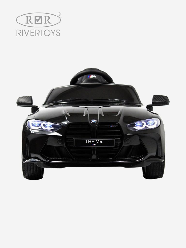 Детский электромобиль RIVERTOYS BMW M4 (A004AA) черный глянец