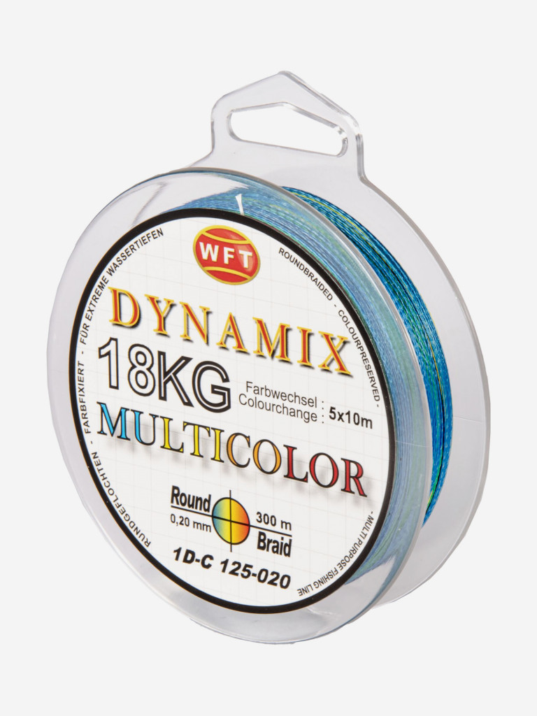 Шнур плетеный WFT KG ROUND DYNAMIX разноцветный 300/020