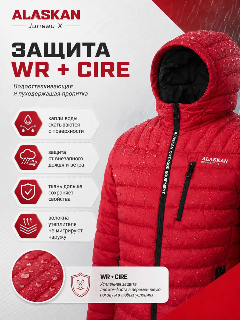 Куртка мужская Alaskan Juneau X утепленная стеганая для рыбалки и охоты