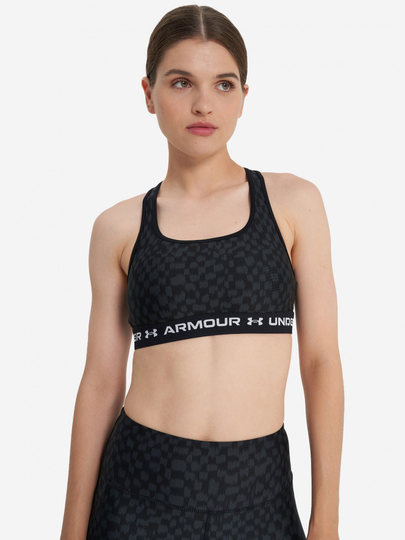 Спортивный топ бра Under Armour 30482370299 Черный, размер 50, 52,48, 50,46, 48,44, 46, фото 2