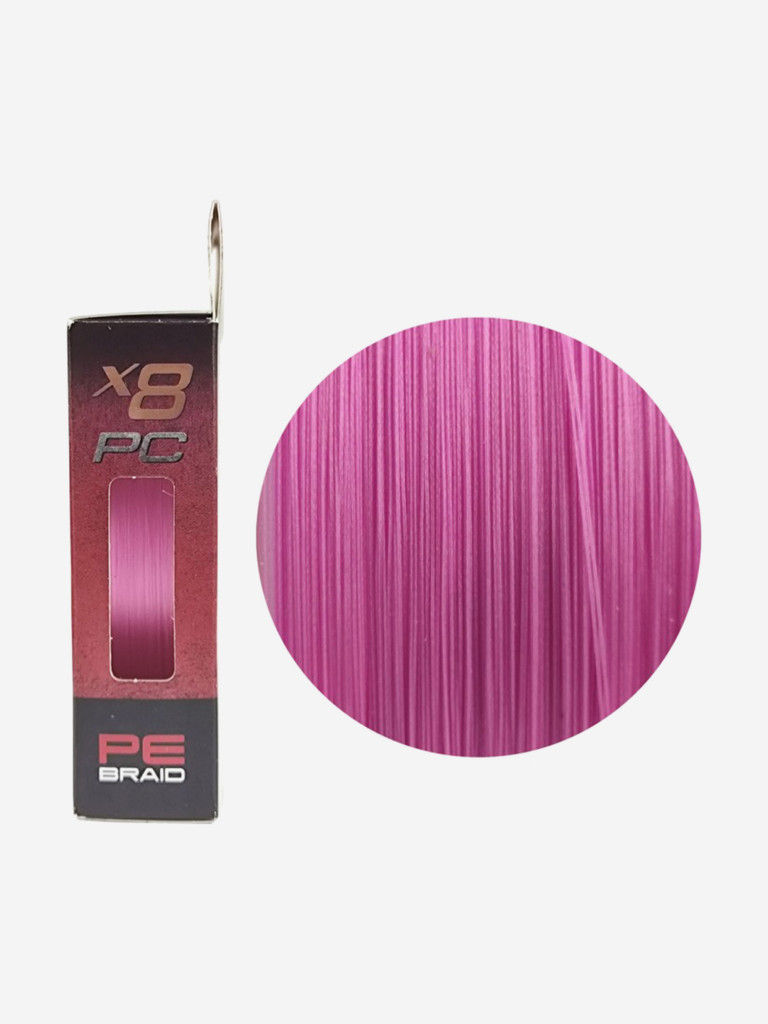Шнур X8 PC 150м Pink 0,128мм 4,5кг/10lb