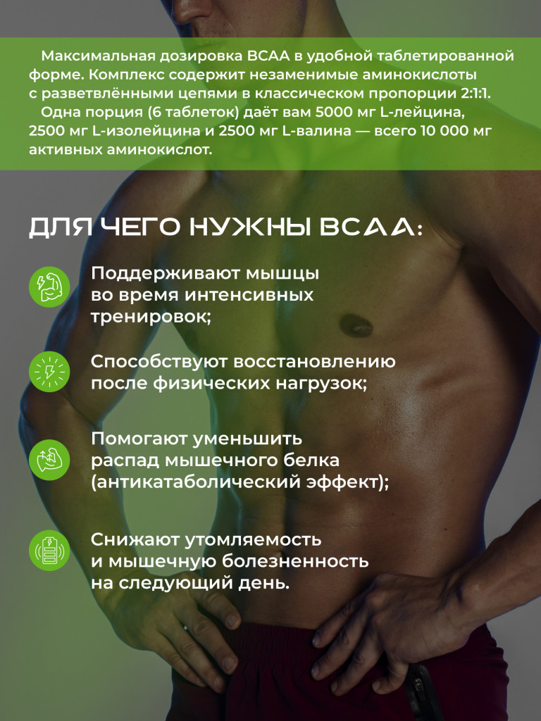 ONE NUTRITION BCAA 10000 120 таблеток