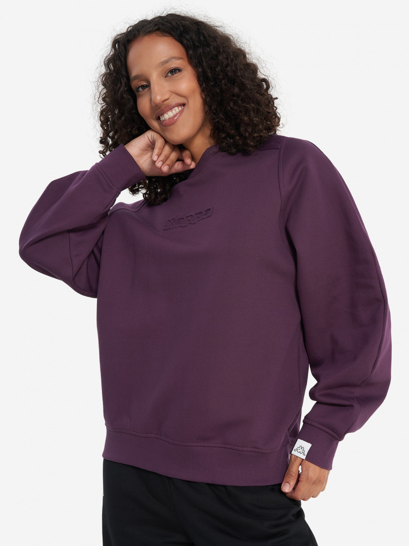 Свитшот женский оверсайз Kappa Фиолетовый 4499₽
