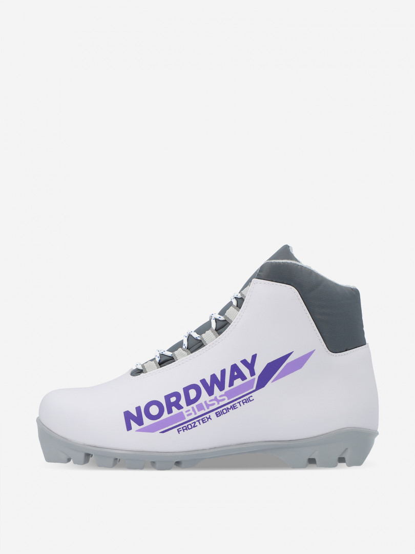 фото Ботинки для беговых лыж женские nordway bliss nnn, белый