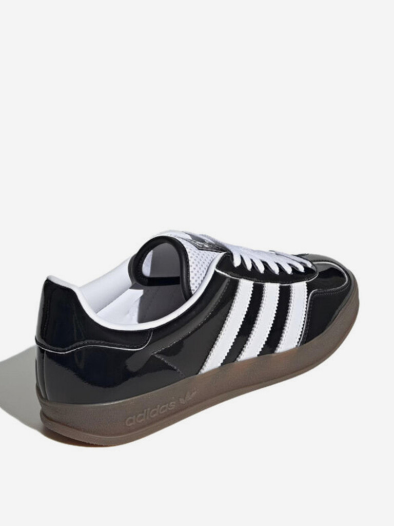 Кеды Adidas Gazelle Indoor Core Black Patent Leather