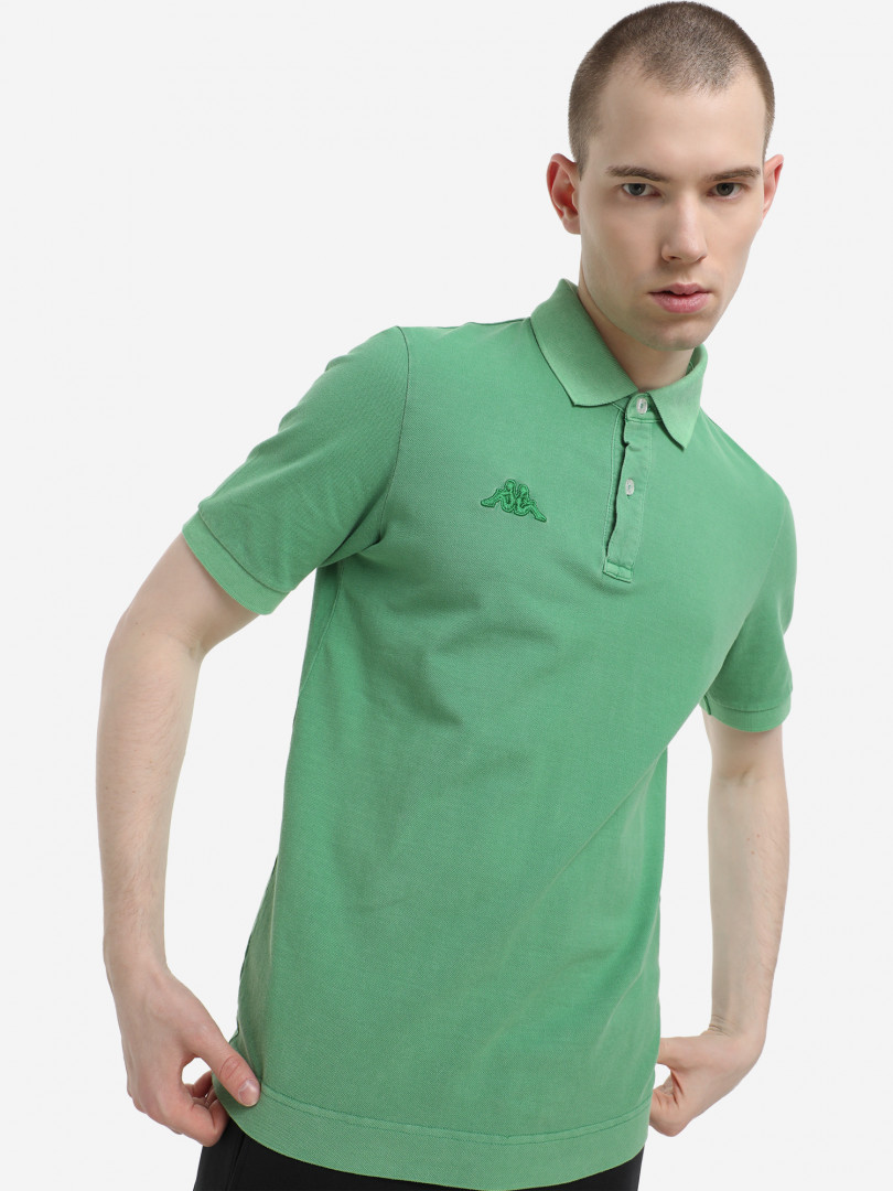 фото Поло мужское kappa, зеленый