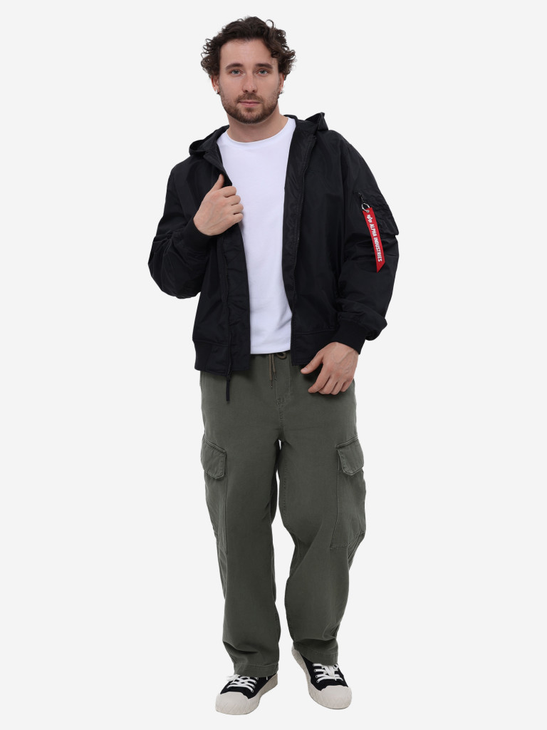 Ветровка мужская Logo L-2B Hooded Hunter Alpha Industries