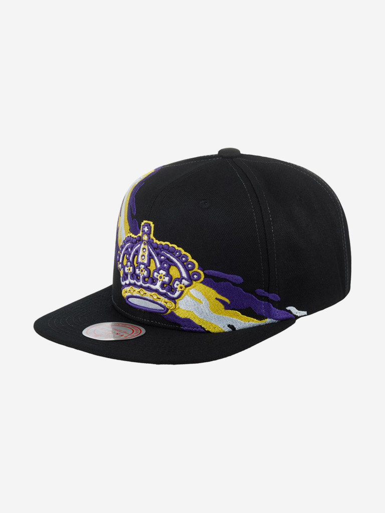 Бейсболка с прямым козырьком MITCHELL NESS 6HSSSH22087-LAKBLCK Los Angeles Kings NHL