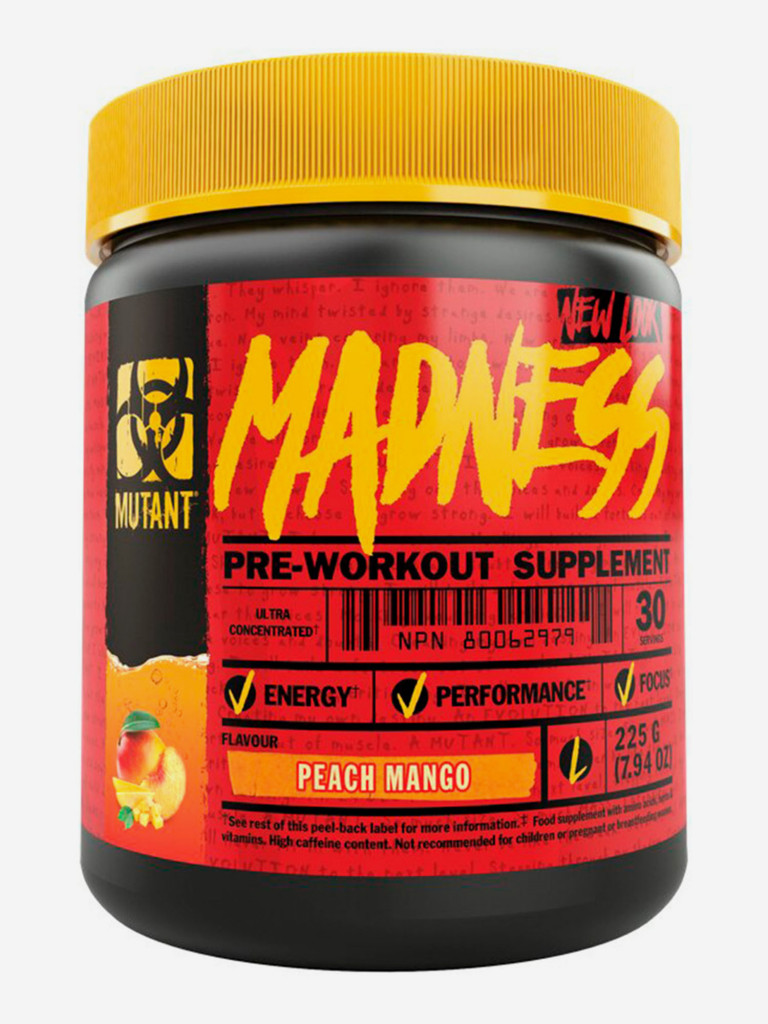 Предтренировочный комплекс Mutant Madness, 225 г, Персик-манго