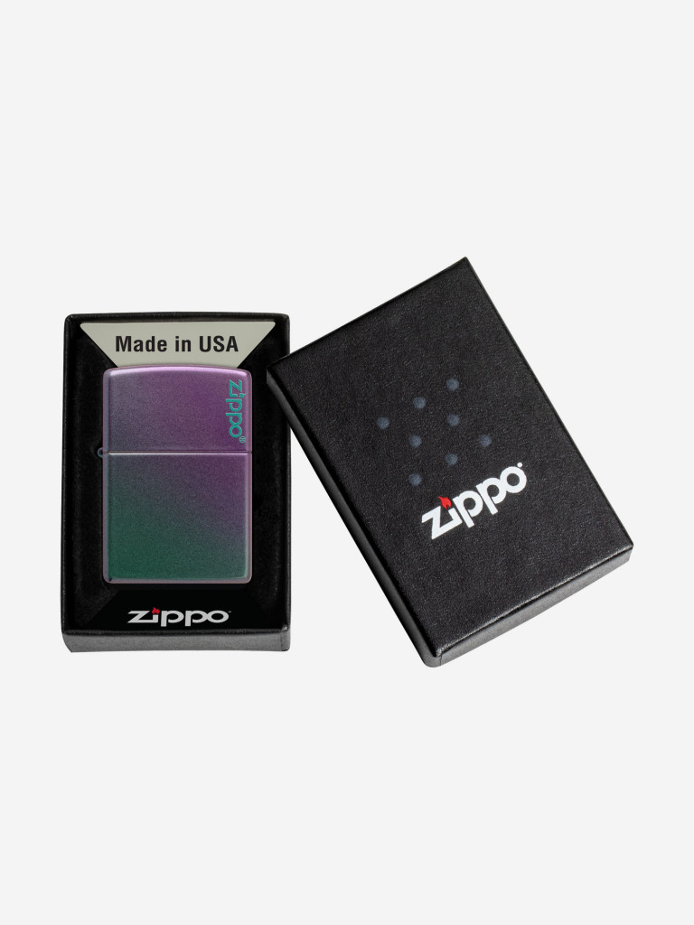 Зажигалка бензиновая ZIPPO 49146ZL Classic Logo Iridescent