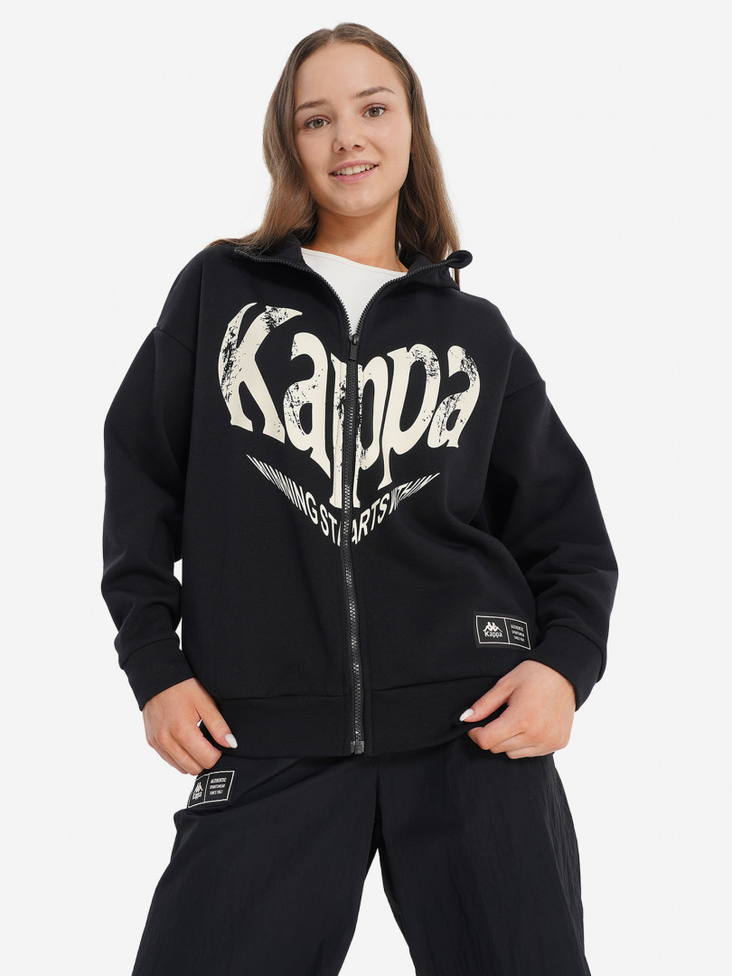 Толстовка для девочек оверсайз Kappa Черный 2999₽