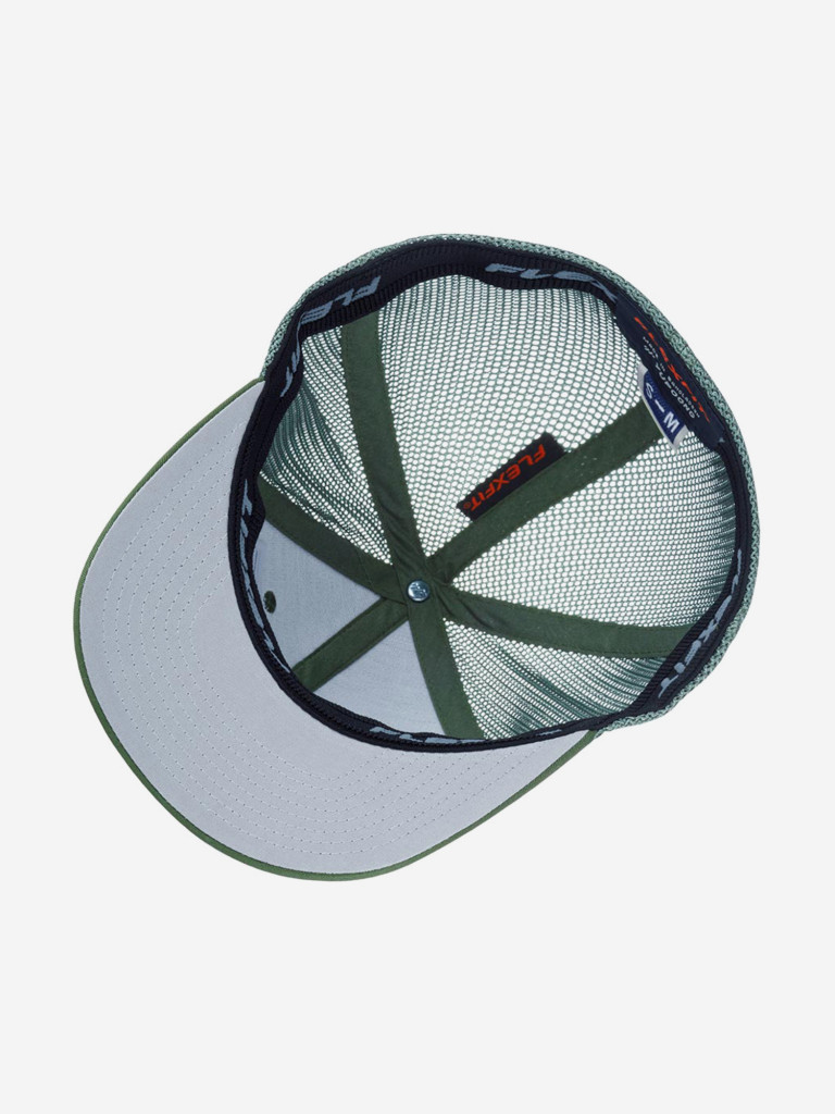 Бейсболка с сеточкой FLEXFIT 6511 (оливковый)
