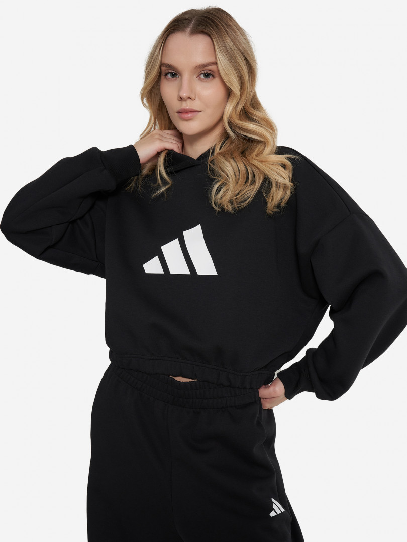 фото Худи женское adidas, черный