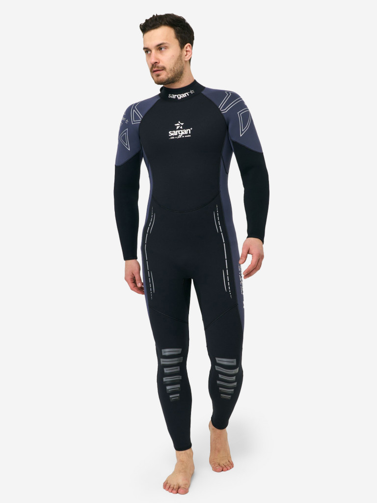 Гидрокостюм для плавания и водного спорта SARGAN NERO LONG MEN 5мм