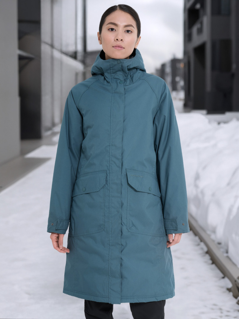 фото Куртка утепленная женская craghoppers rosalind, зеленый