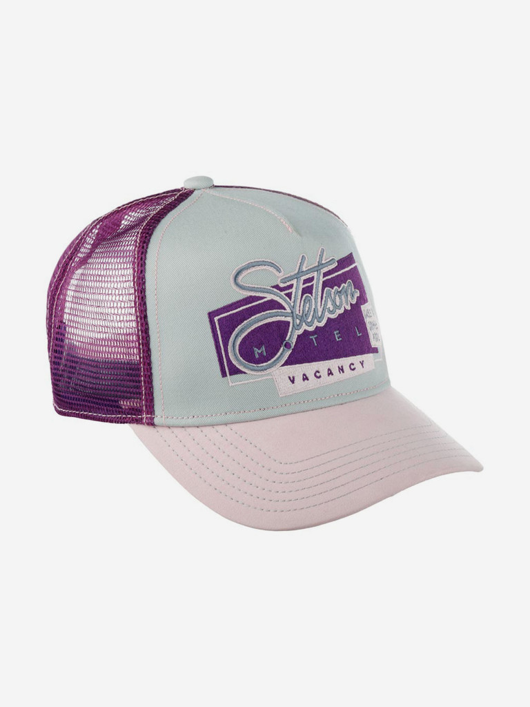 Бейсболка с сеточкой STETSON 7766104 TRUCKER CAP MOTEL (розовый)