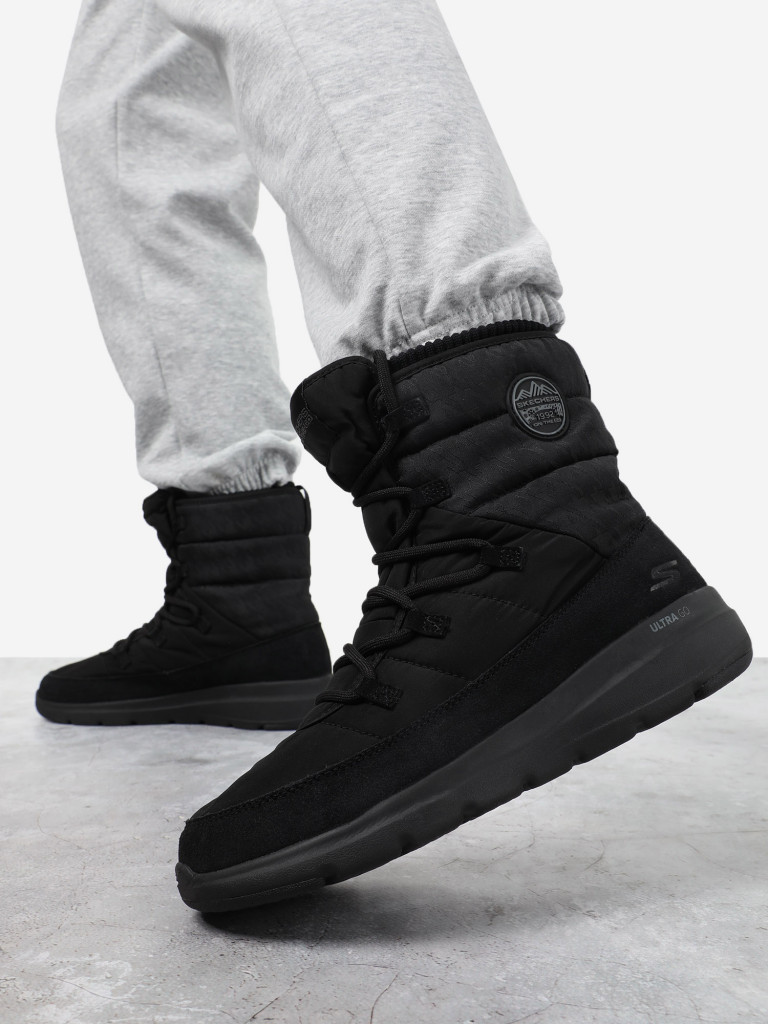 Сапоги утепленные женские Skechers Glacial Ultra