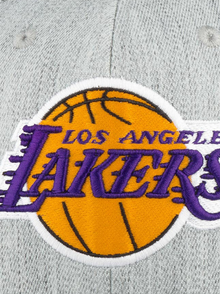 Бейсболка MITCHELL NESS 6HSSMM19363-LALGYHT Los Angeles Lakers NBA (серый)
