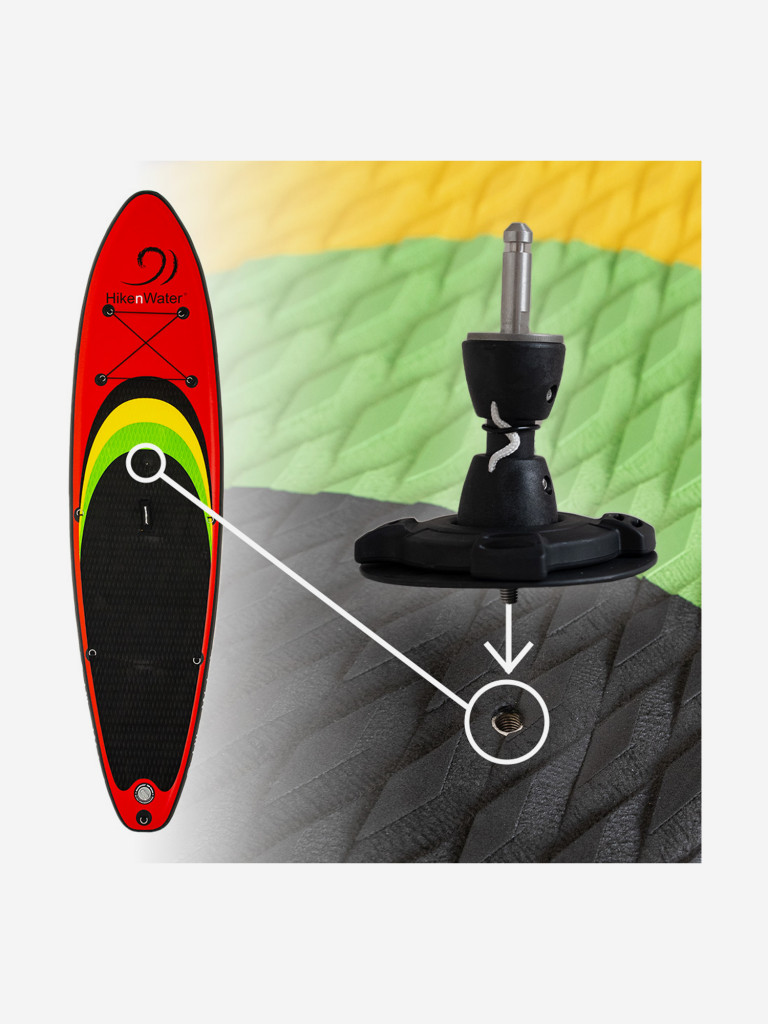 SUP Hiken Water Wind SUP 10'8 Red
