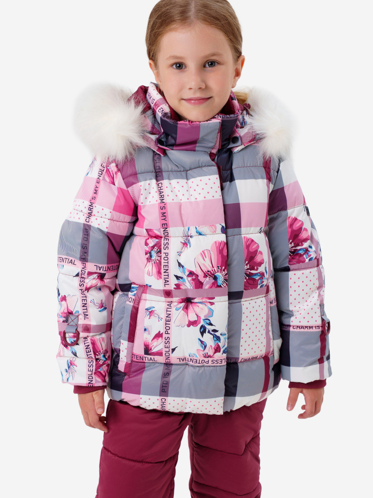 Комплект зимний для девочек: куртка, полукомбинезон PlayToday