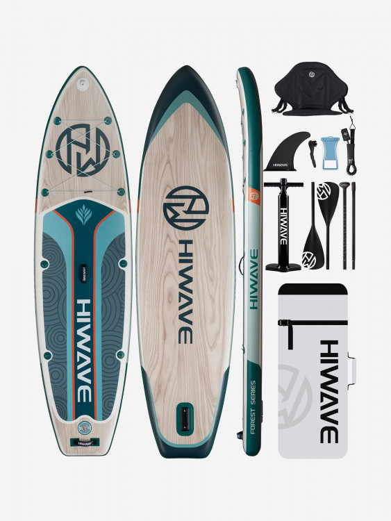 Надувная двухслойная SUP-доска HIWAVE FOREST SERIES LIGHT PRO, 11' 335*86*15 см, сапборд