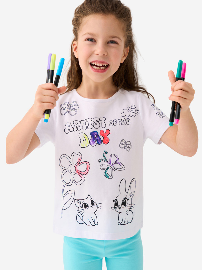 Футболка для девочек PlayToday