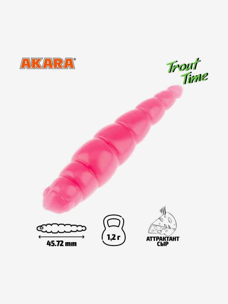 Силиконовая приманка Akara Trout Time DOLLY 1.8 Cheese 420 (20 шт.)