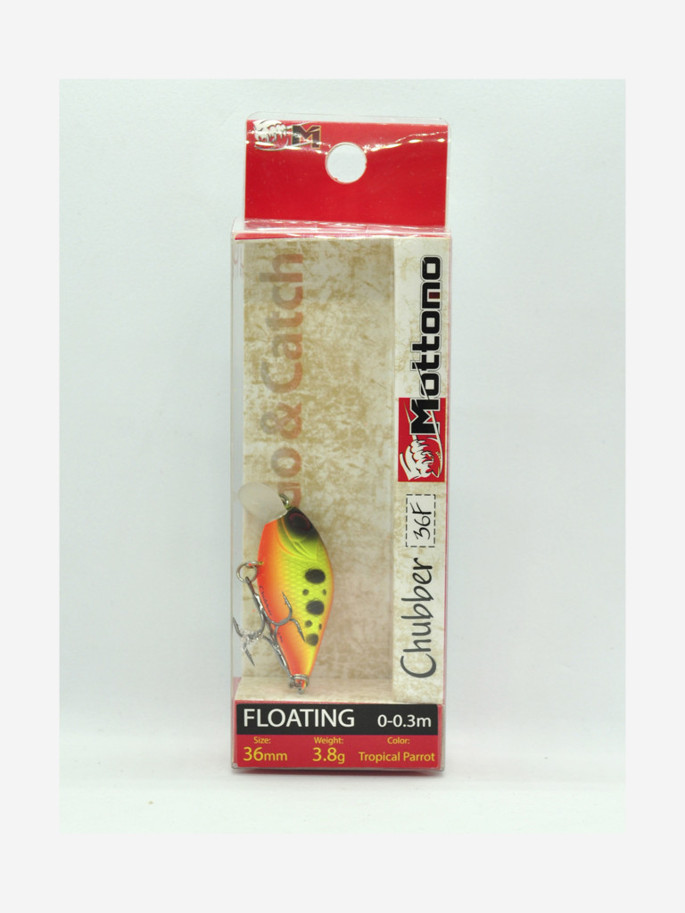 Воблер Mottomo Chubber 36F 3,8g Tropical Parrot