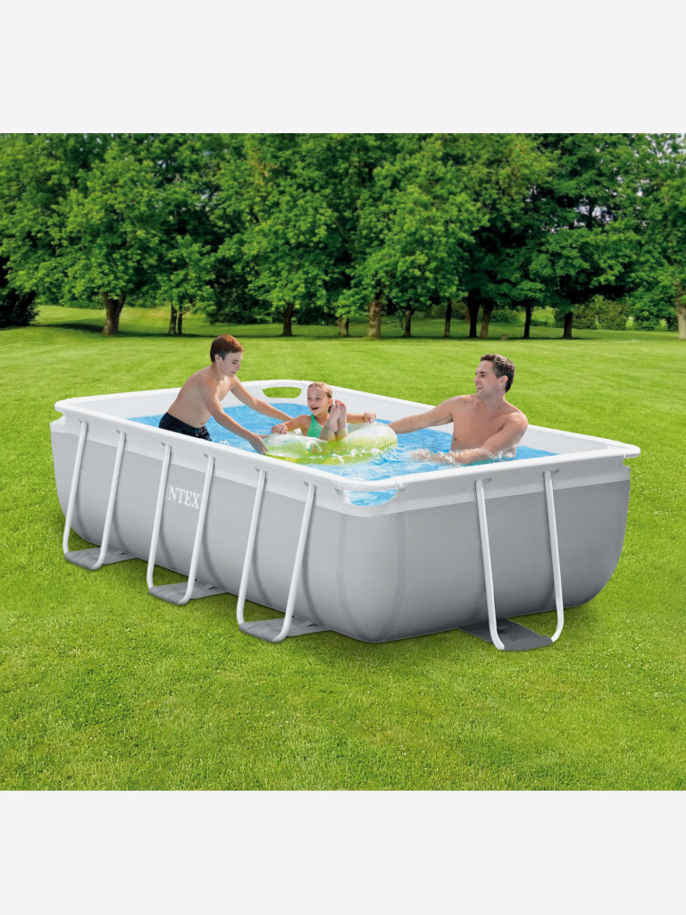 Бассейн каркасный Intex, 300x175x80 см, фильтр-насос 2006 л/ч, лестница