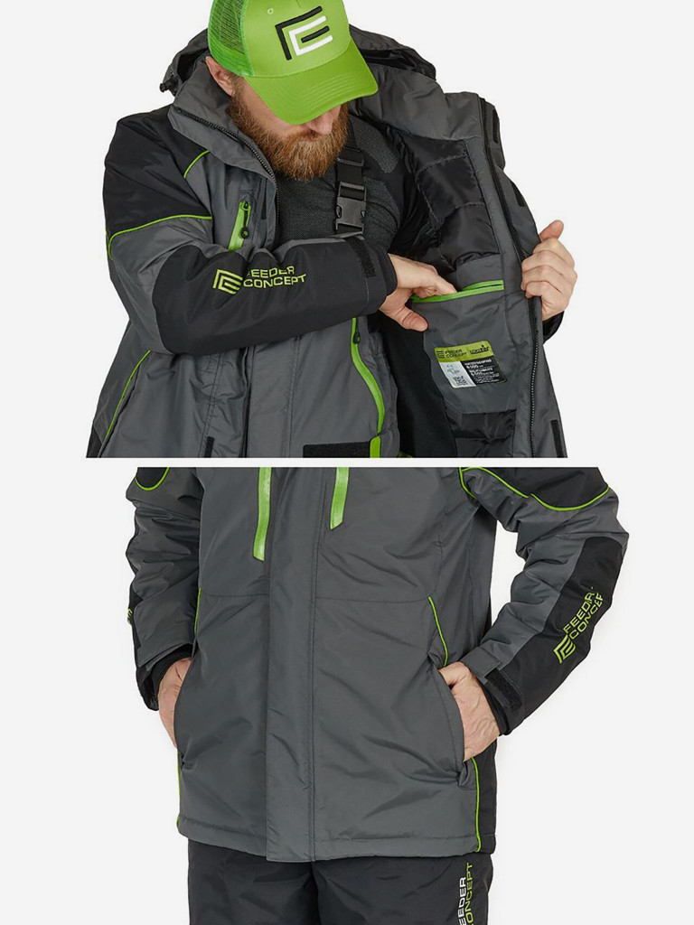 Костюм демисезонный Norfin FEEDER CONCEPT THERMO (куртка+полукомбинезон) для рыбалки и охоты