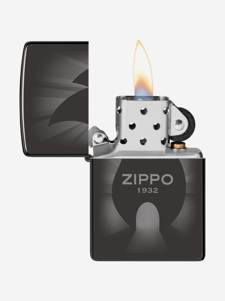 Зажигалка бензиновая ветроустойчивая Zippo Radiant High Polish Black