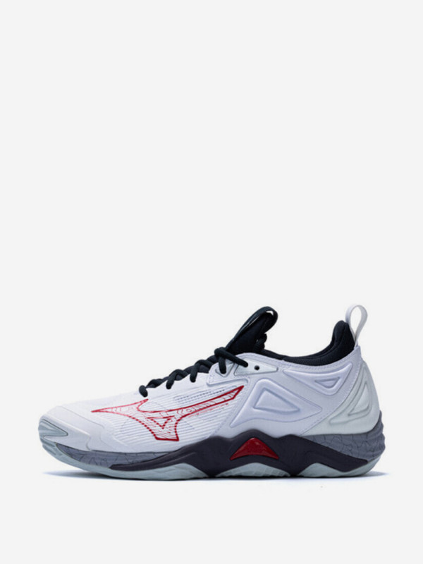 Кроссовки Mizuno Wave Momentum 3 белый/красный цвет — купить за 15840 руб. со скидкой 17 %, отзывы в интернет-магазине Спортмастер