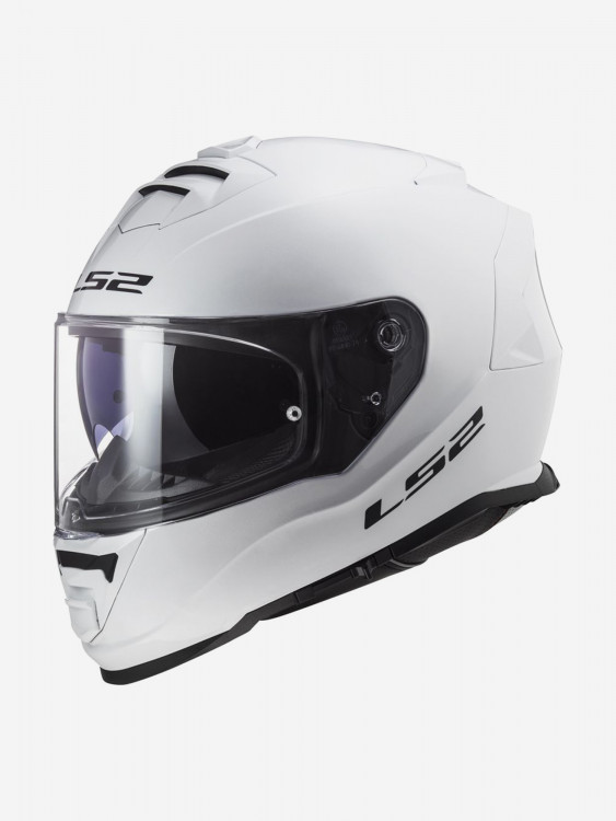 Мотошлем LS2 FF800 STORM II SOLID (белый глянцевый, White)